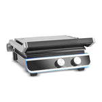 Karaca Nova Grill Kontaktgrill & Sandwich-Toaster aus Edelstahl mit Timer, 2000W, Inox, Kapazität für 6 Toastscheiben