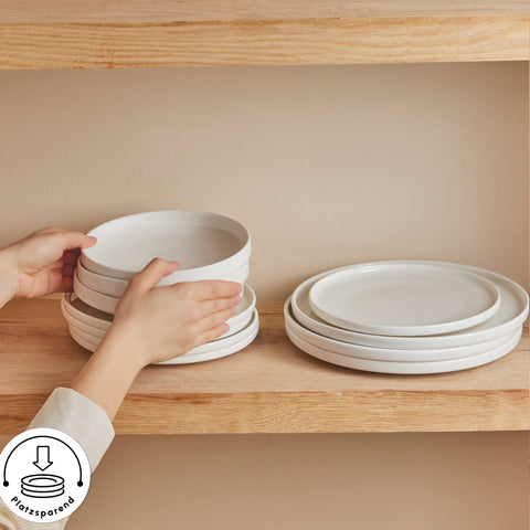 Karaca Stream Bone Felix XL Dinner Set for 6, 18 Pieces