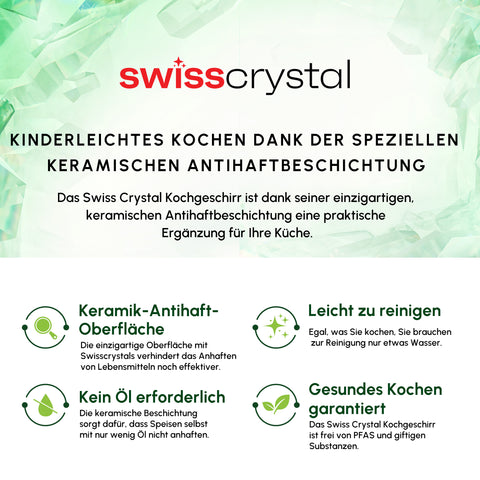 Karaca Swiss Crystal Almond Edelstahlgriff Kasserolle 14 cm