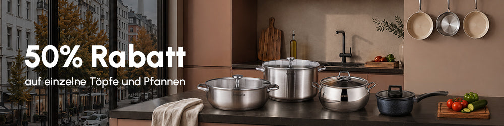Karaca Quick and Safe Induktions-Schnellkochtopf-Set 6+8 Lt