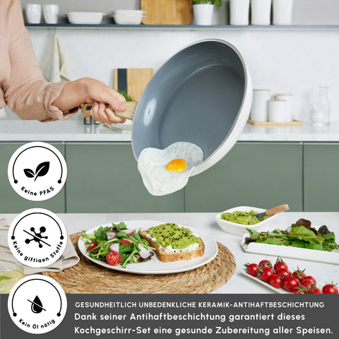 Karaca Swiss Crystal Induktions Pan Cremig, 30 Cm