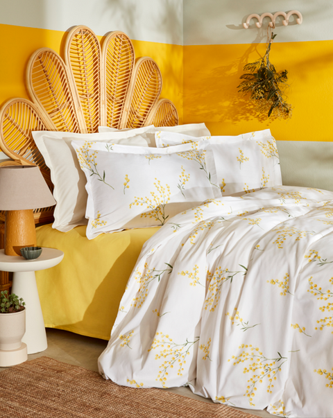 Karaca Loretta Bettbezug-Set, Einzelbett, Gelb
