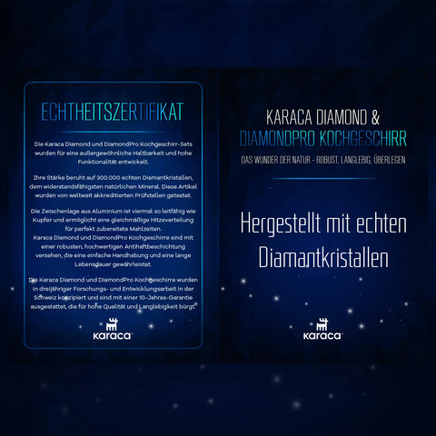 Karaca Bio Diamond 7-teiliges Induktions Kochgeschirr-Set Rose Gold Antibakterieller Griff 