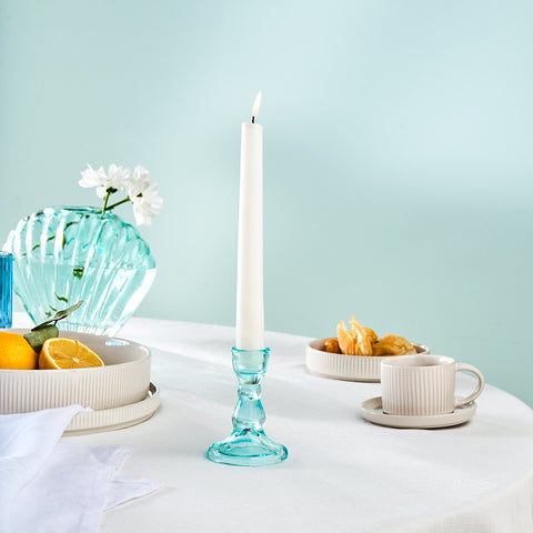 Karaca Home Marine Glas-Kerzenhalter, Türkis