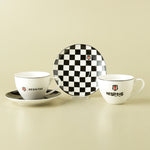 Karaca x Beşiktaş Lizenziertes 2-Personen-Teetassen-Set, 220ML